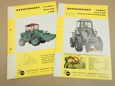 2 Prospekte Zettelmeyer Europ L500 Radlader 1965/66