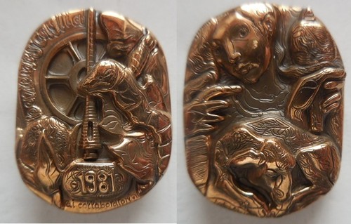 Skulptur medaille inkl bodini - skulptur,