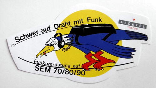 Werbe aufkleber alcatel - werbe-aufkleber,