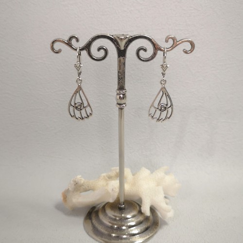 Jugendstil perlen ohrringe - jugendstil,