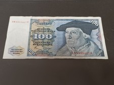 100 DM DEUTSCHE MARK D-MARK SCHEIN -  2.Januar 1980