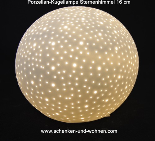 Porzellan kugellampe - porzellan,
