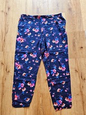Leichte Viskose Stoff Hose von PRIMARK, Bunt geblümt, Gr. 44