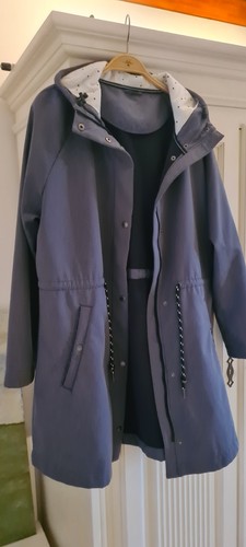 Blauer damen softshellmantel - blauer, damen-softshellmantel