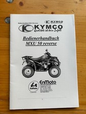 Bedienerhandbuch Kymco MXU 50