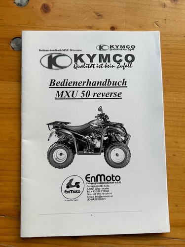 Bedienerhandbuch kymco mxu - kymco,