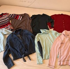 Damen Pullover Set 8 Teile S M Langarm