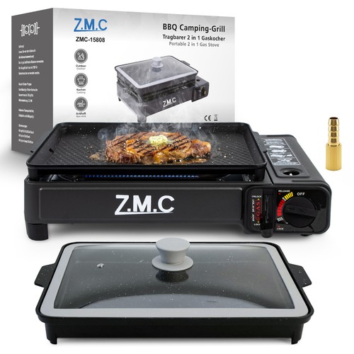 2in1 gasgrill tischgrill - 2in1,