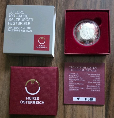 Euro österreich 2020 100 - 20,