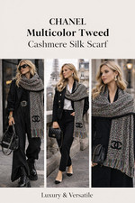 Chanel cashmere seide schal - chanel,