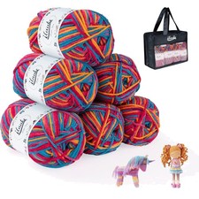 Wolle Set 6 Stück Acryl Garn