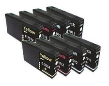 8 x Tinte für Epson WorkForce Pro WP4025dw WP4095dw WP4535DWF WP4595DNF mit CHIP