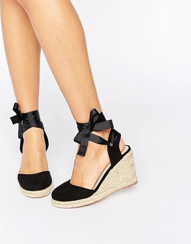 Asos wedge sandals - asos, schwarz