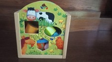 Haba Sortierbox Holz Tiere Nahrung TOP Motorik Lernspiel Zuordnung Formen
