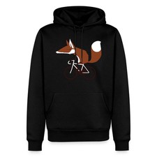 Fuchs Auf Fahrrad Cycling Fox Rennrad Männer Premium Bio Hoodie