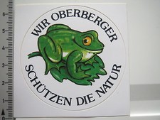 Aufkleber Sticker Wir Oberberger schützen die Natur (6408)