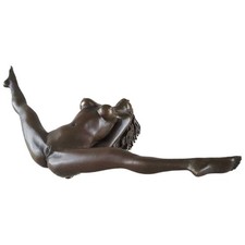 Bronze Skulptur Figur Bronzeskulptur Bronzefigur Frau Art-Deco-Stil #46270 