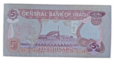 Irak / Iraq  5 Dinars 1992