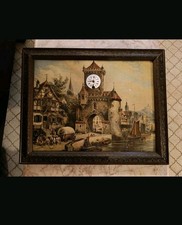 Uhrenbild Spätes 19. Jhd. Aus Sammlung W. Ebbinghaus Wien