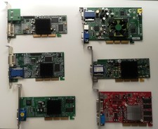 KONVOLUT ATI RADEON MATROX GEFORCE AGP Grafikkarten Retro