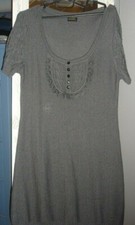 Graues Velvet Kitten, Stickkleid, Größe L, wenig getragen, siehe Bilder