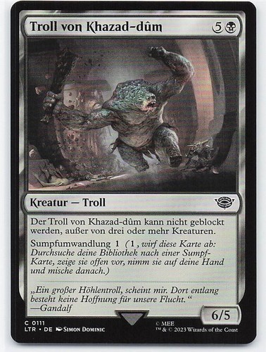 Troll von khazad dûm mtg - von,