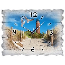 Holz wanduhr leise lautlos - bm,