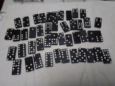 Holzdomino, ca. 50 Jahre alt