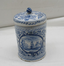 Antike Keramik Deckeldose