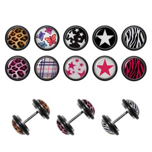 Fake plug ohrstecker - fake,