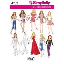 Simplicity 4702 Puppenkleidung