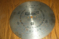 Kalliope Spieluhr Platte 49 Lochplatte Behüt Dich Gott - Trompeter Säckin 23,5cm