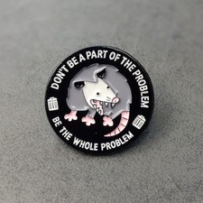 Opossum emaille pin don be - emaille,
