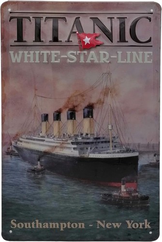 Titanic blechschild film - titanic, deko
