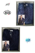 Herren Morgenmantel Seidenoptik Made In Italy CREAZIONI B&B Gr. 48/54