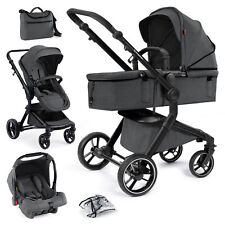 Bergsteiger Kinderwagen Lugo 3 in 1 Kombikinderwagen Babywanne Buggy Babyschale