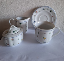 Tchibo Form Marienbad Ingres weiss Streublumen Obst bunt Rand blau Teile z. Wahl