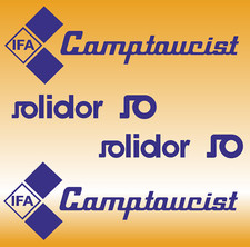 Set IFA Camptourist  6 Aufkleber DDR Wohnwagen Camping Ossi Oldtimer Zelten 4x4