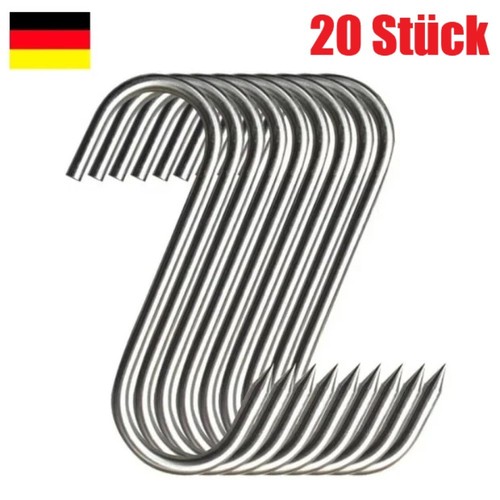 20x edelstahl fleischerhaken - 20x,