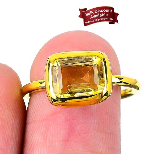 Eleganter ring citrin stein - eleganter,