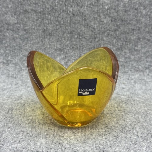 Windlicht leonardo gelb blume - gelb,