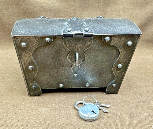 Ddr metall truhe - ddr, klein