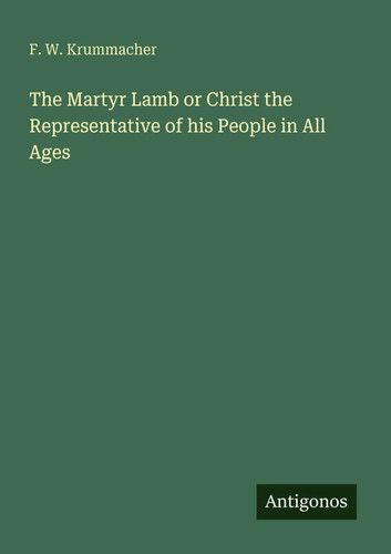 Krummacher the martyr - f., w.