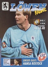 Programme | 2001/02 | TSV 1860 München | Auswahl "Löwen News" | Bundesliga
