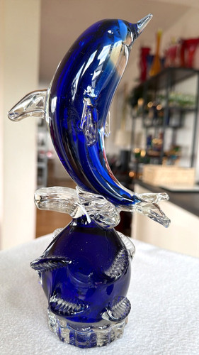 Große schwere glas skulptur - schwere,