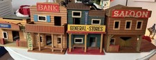 Konvolut Holz Western Gebäude Saloon Bank Generalstore Gefängnis 70er