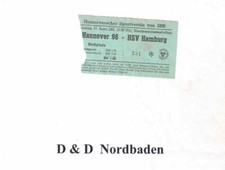 Ticket / Eintrittskarte   60/61   OL   Hannover 96 - Hamburger SV