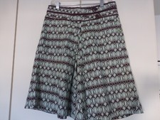 Skunkfunk Hosenrock Erleaga Gr. 4 / 40 Taschen weit Braun Türkis Struktur Neu