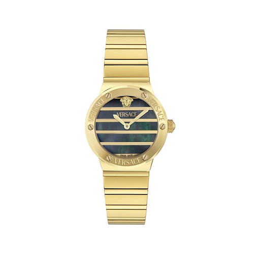 Versace greca logo pearl gold - versace,