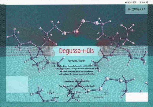 Degussa hüls roessler 50er - degussa,